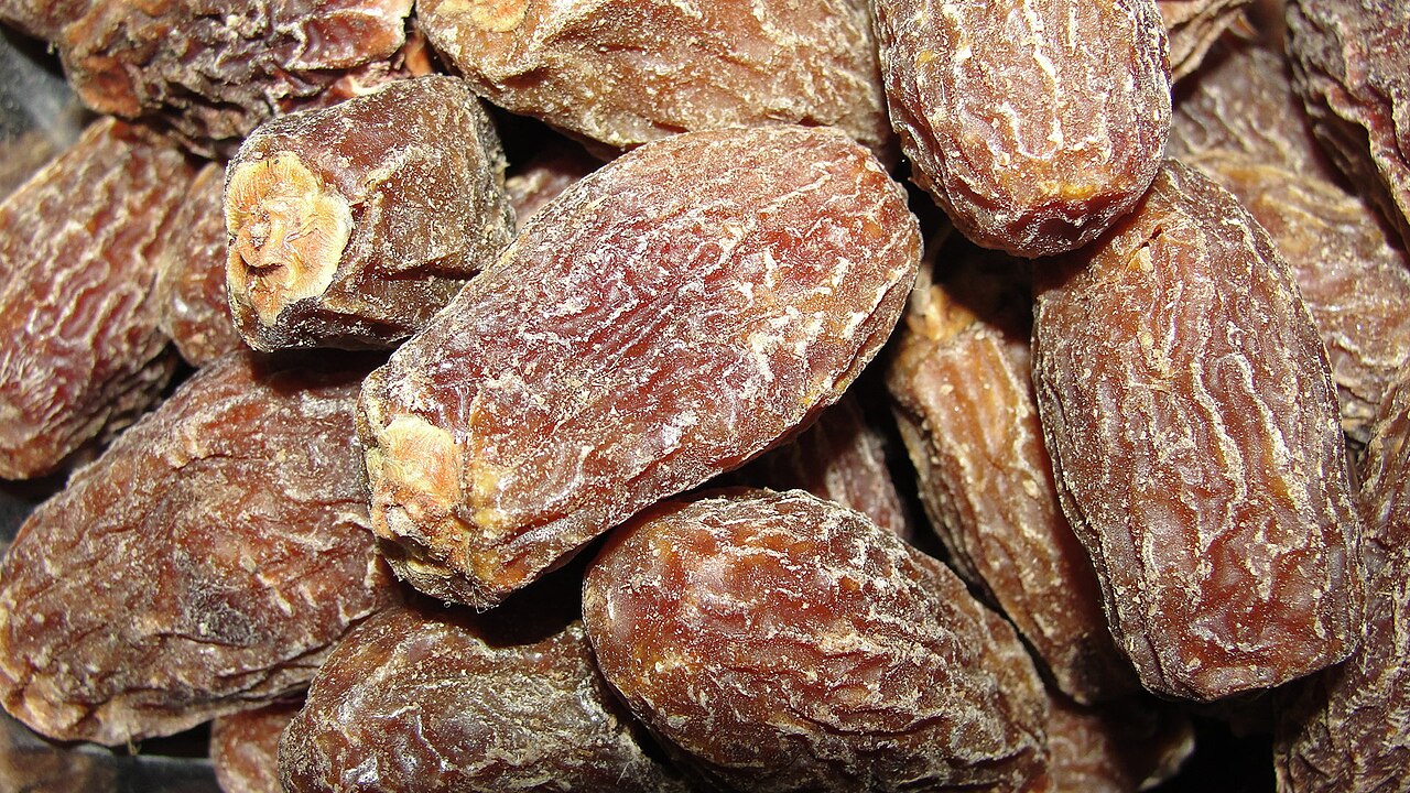 Pile of dried dates